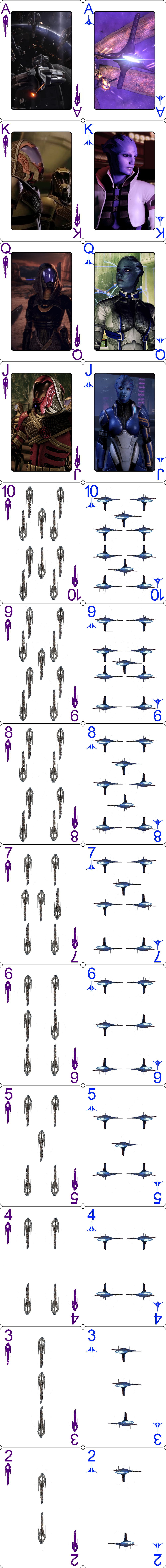 Mass Effect Cards: Flotilla and Asari