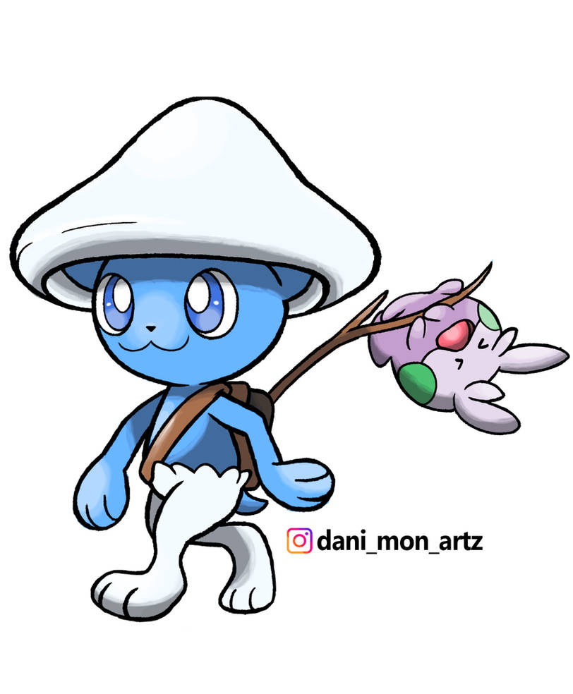 smurf cat pokemon card 76 SMURF CAT POKEMON by DanionDeviantArt