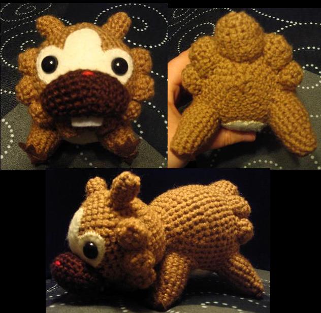 Custom Amigurumi Bidoof Plush