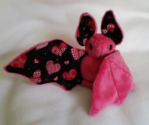 Custom Love Bat Plush Commission