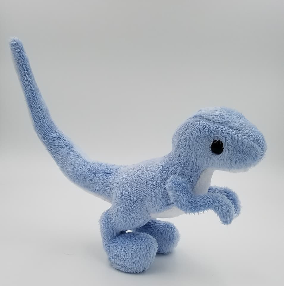 Blue Raptor Plush Dinosaur