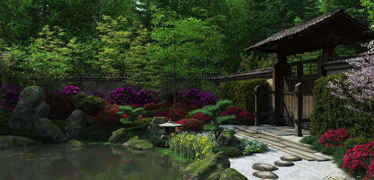 Japan garden and jounins of Konoha by slowlydrift on DeviantArt