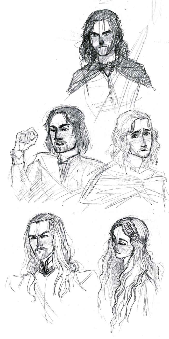 Human Lotr Pattern lotr portraits 2 by captainhawkeh on DeviantArt