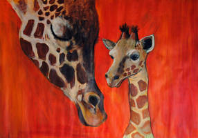 Giraffe family