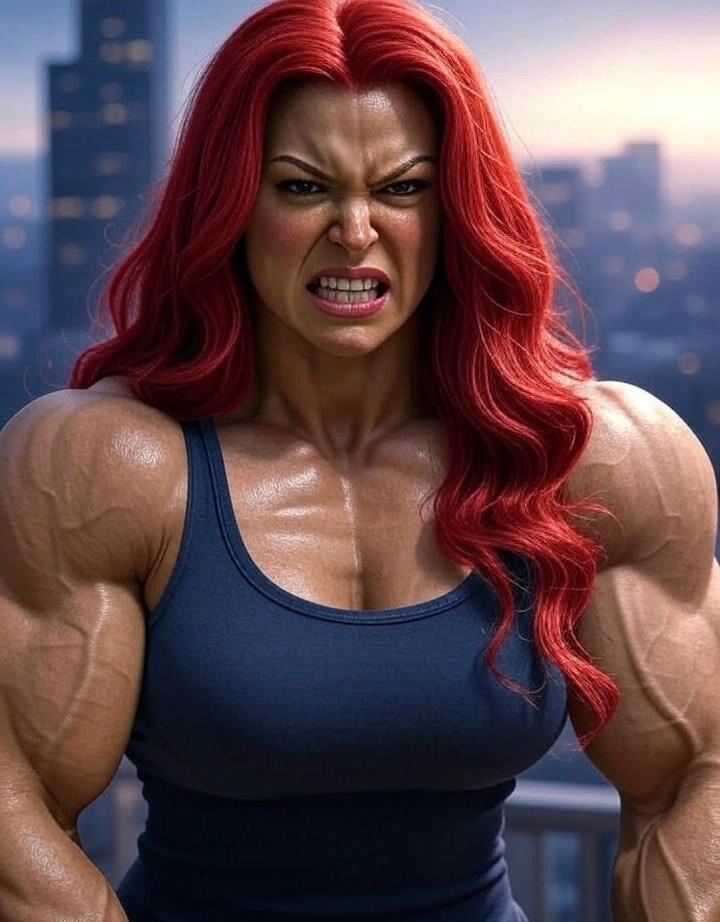 She Red She Hulk with Red Hair and Her Skin Stays the Same by orange1984blue on ...