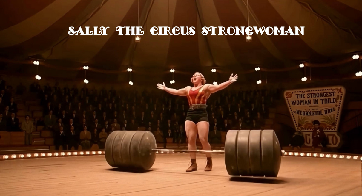 Sally The Circus Strongwoman By Orange1984blue On DeviantArt sally-the-circus-strongwoman-by-orange1984blue-on-deviantart