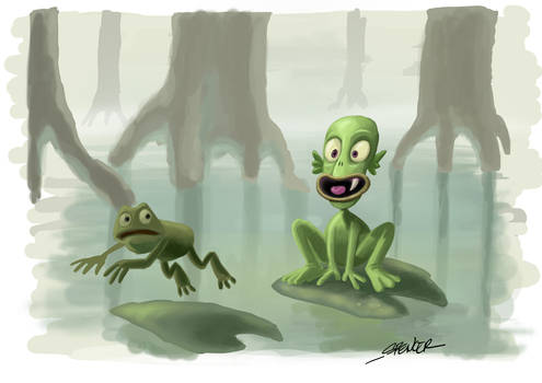 Baby swamp monster