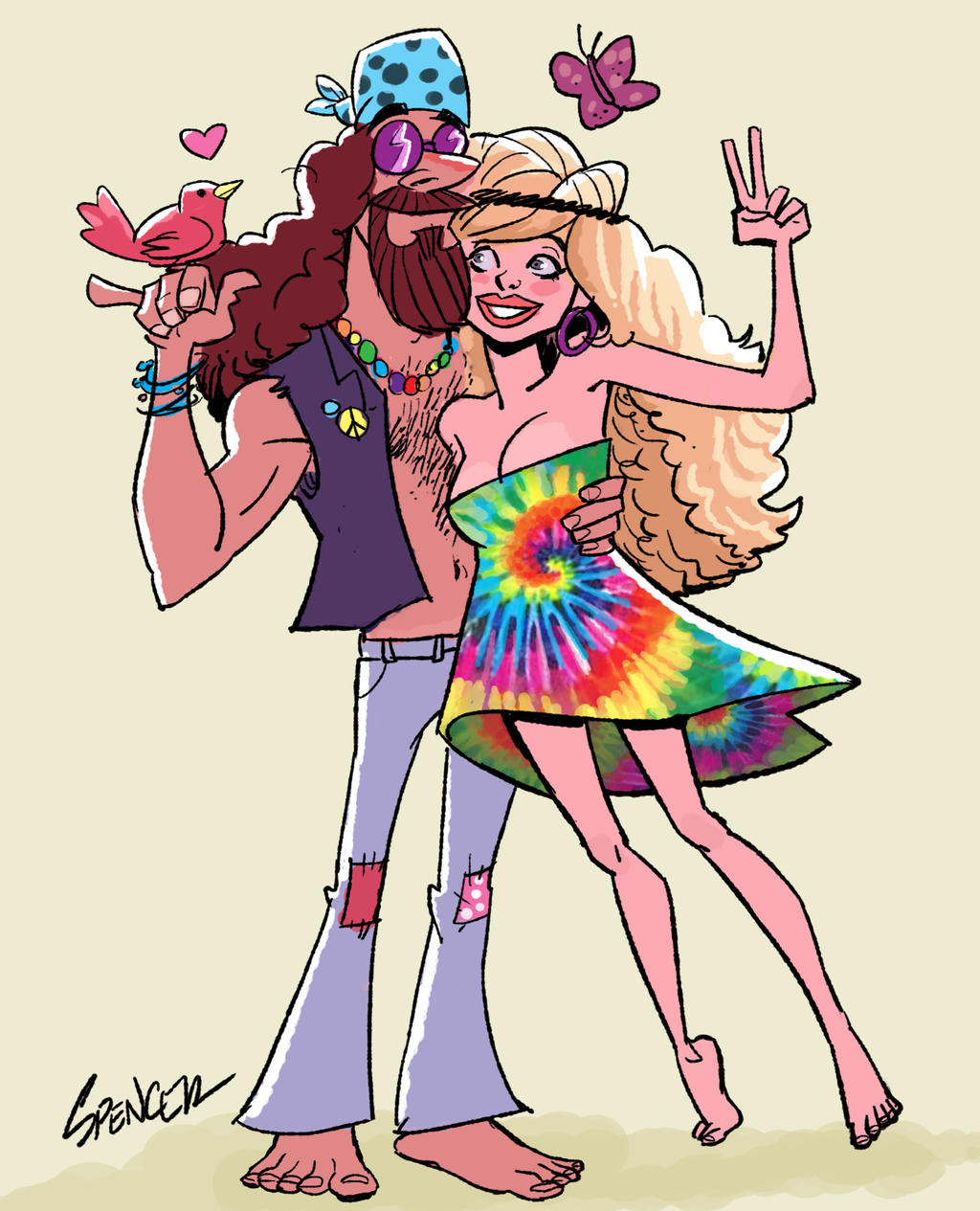 Hippie Couple