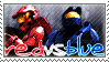 Stamp: RedvsBlue fan by Nawamane