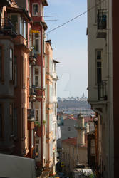 bosphorus view from the street