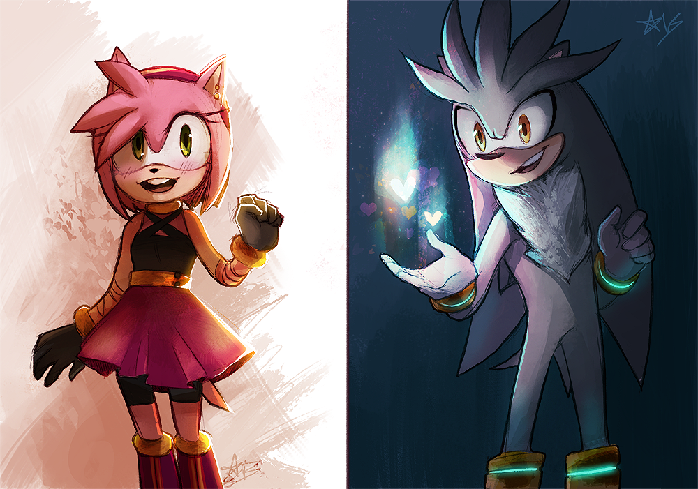 Redraws - Amy and Silver