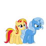 Trixie and Sunset Shimmer - Color Swap