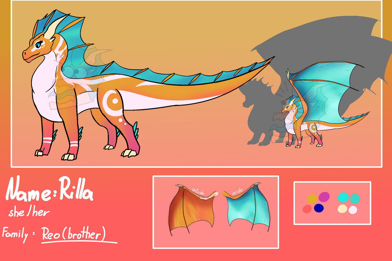 Rilla - Reference Sheet (Reo's lil sis) by DragHeti on DeviantArt