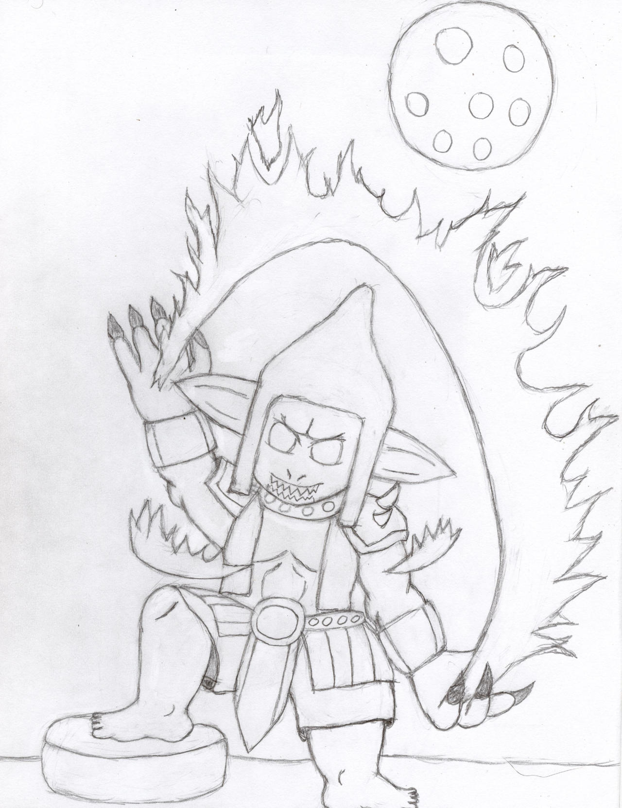 Day 14: Pyromancer and Moon by VonArkail on DeviantArt