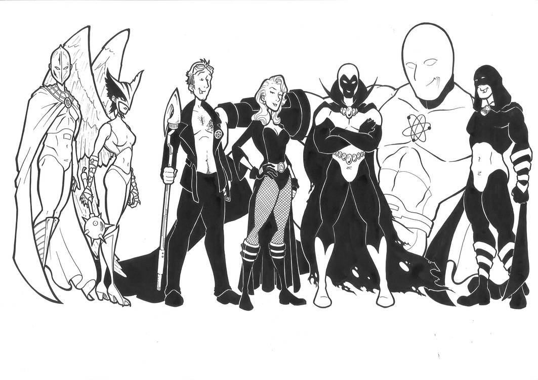 Jsa Deviantart JSA 1 Inked by BevisMusson on DeviantArt