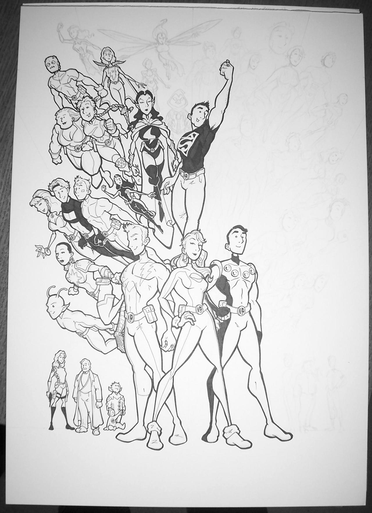 Legion of Superheroes WIP 3