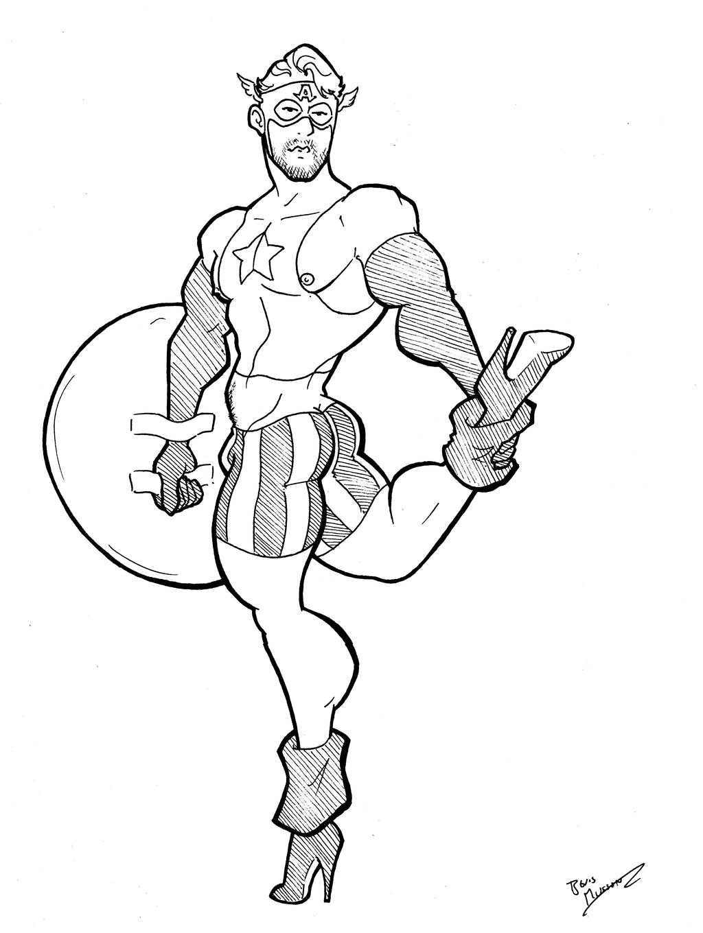 Marvel In Heels - Captain America