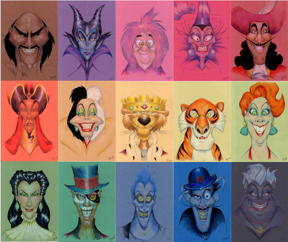 Disney Villains by BevisMusson on DeviantArt