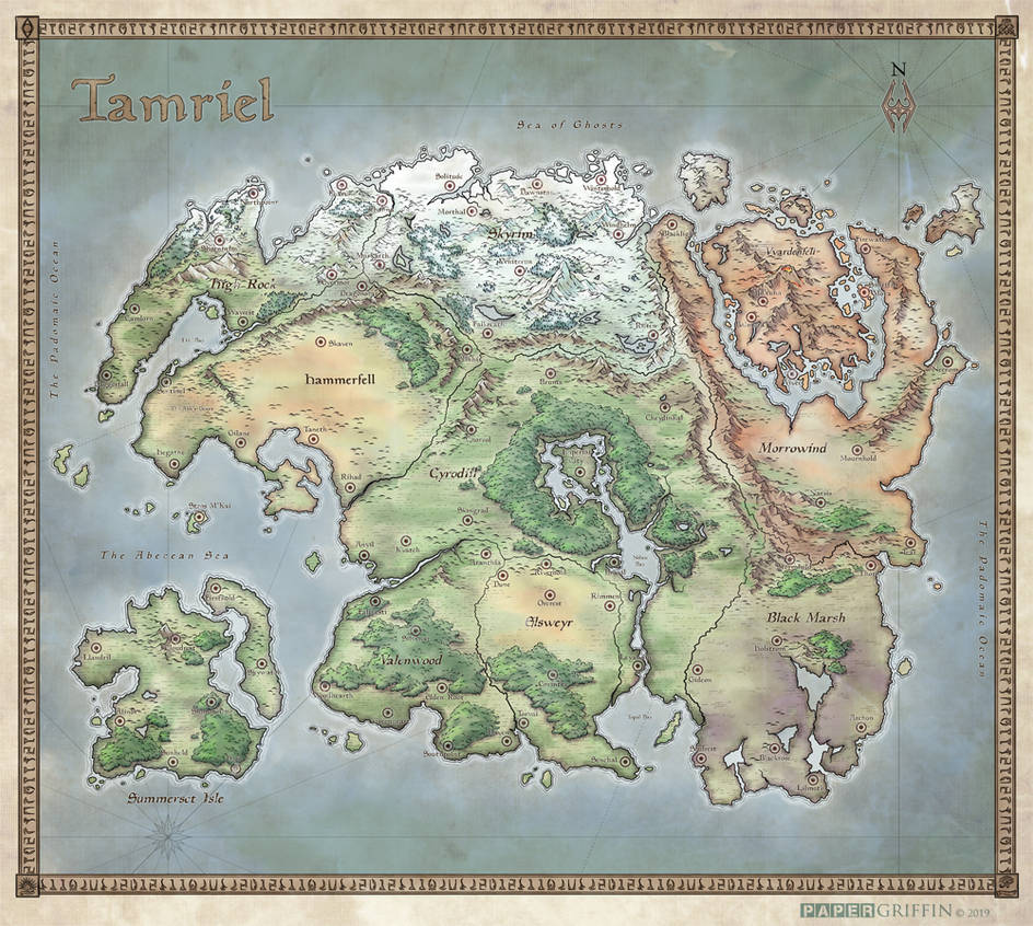 Tamriel by PaperGriffin on DeviantArt