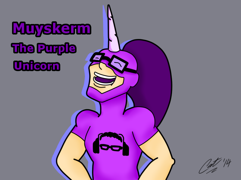 Muyskerm, the Purple Unicorn