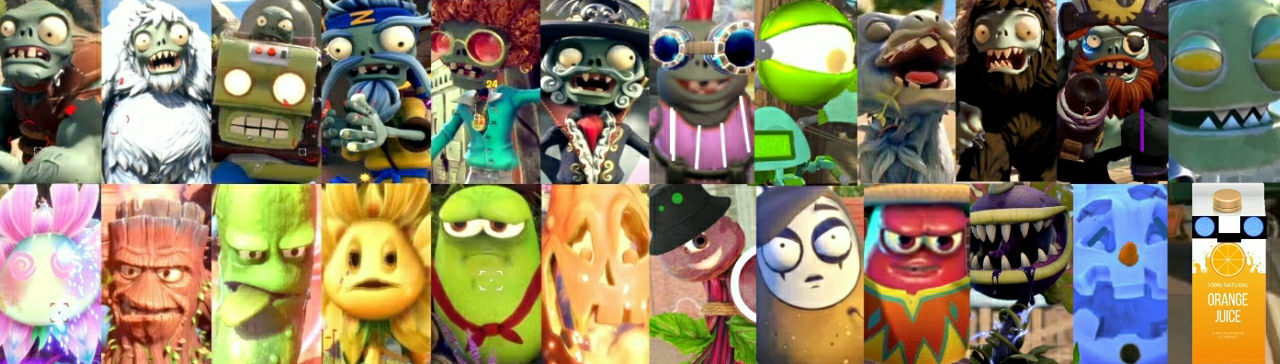 PVZ GW Characters and their full names by abedinhos on DeviantArt
