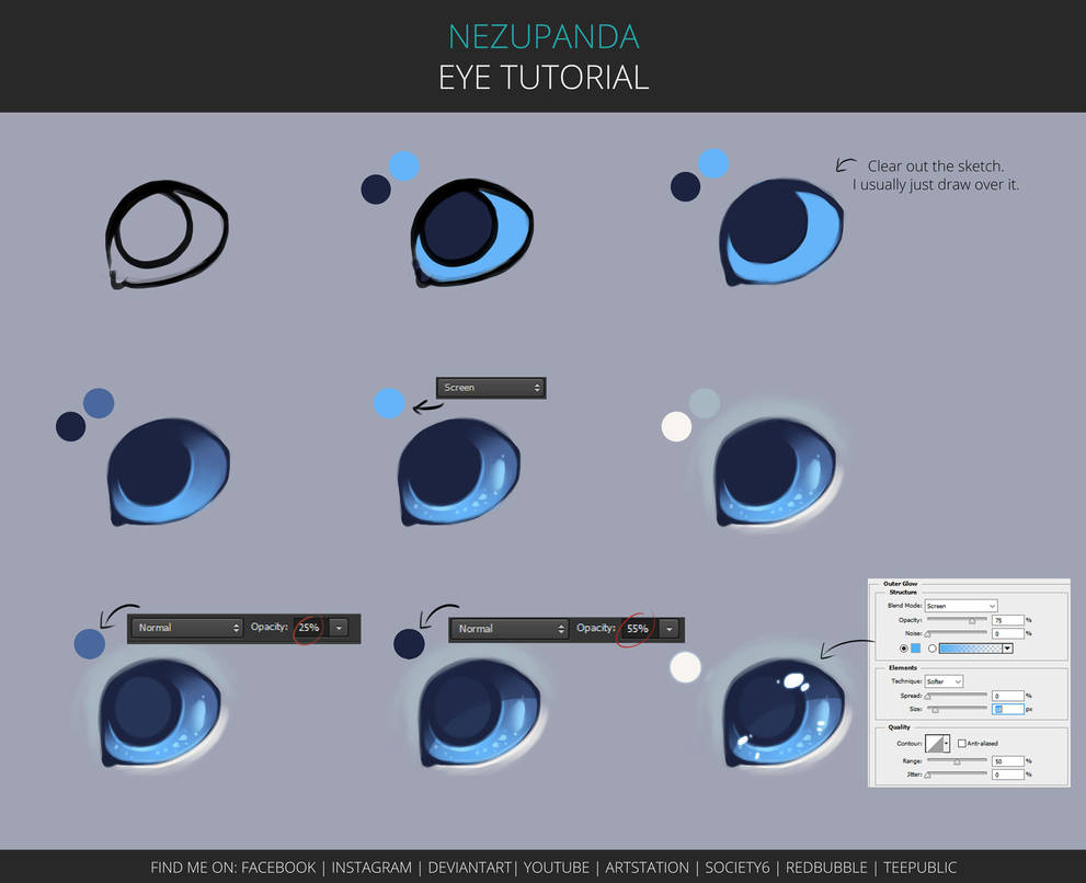 Eye tutorial by NezuPanda on DeviantArt