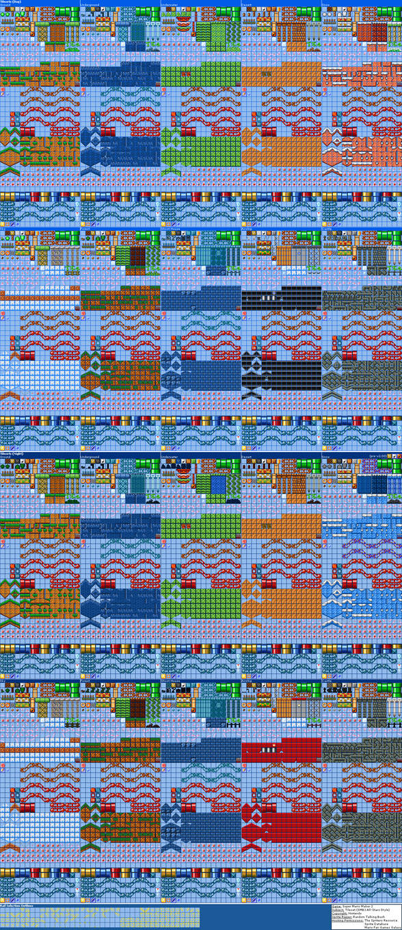 All SMM2 SMB1 All-Stars Style Tilesets by CrazySuriGamer on DeviantArt