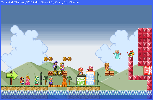Smb2 Ui SMB2 All-Stars Oriental Theme V.1 Wallpaper by CrazySuriGamer on DeviantArt