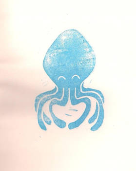 Ink Stamped Squid 1