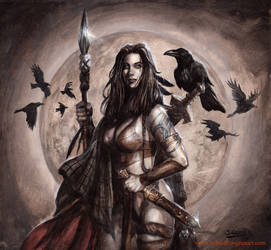 Celtic warrioress