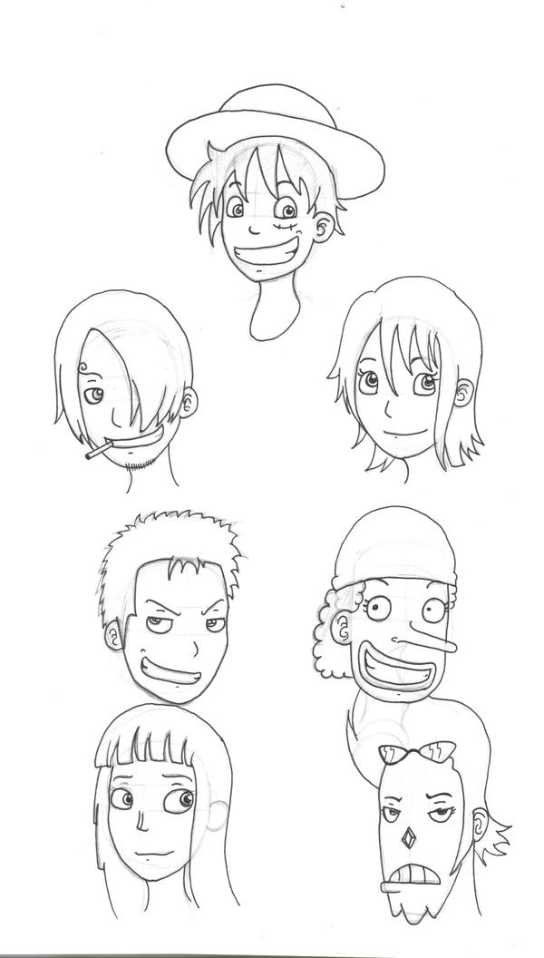 One Piece faces by Wana-be-sprite-star on DeviantArt