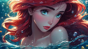 Princess of the Sea - Ariel with green eyes by Spekpurr