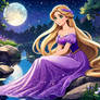 Princess Rapunzel enjoying the beauty of nature v2