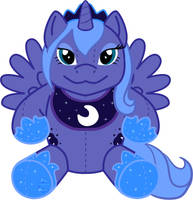 [mlp plush] Princess Luna by pagangirl1986