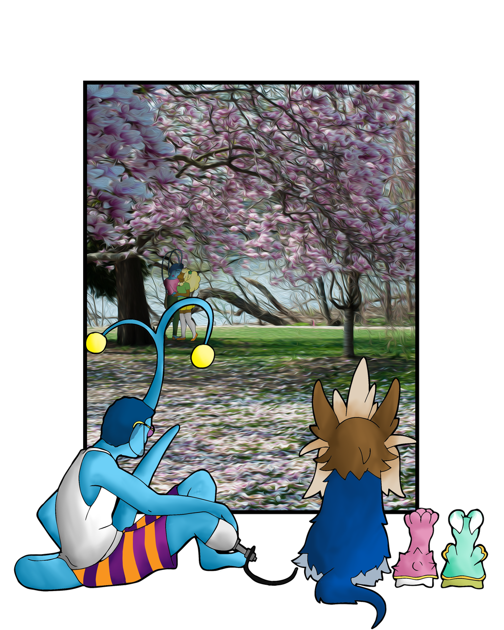 PKMNSkies: Under the Cherry Blossoms