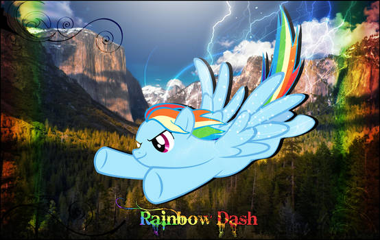 Rainbow Dash Falls to Sky