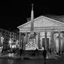 Roman Walks-Piazza della Rotonda and Pantheon b/w