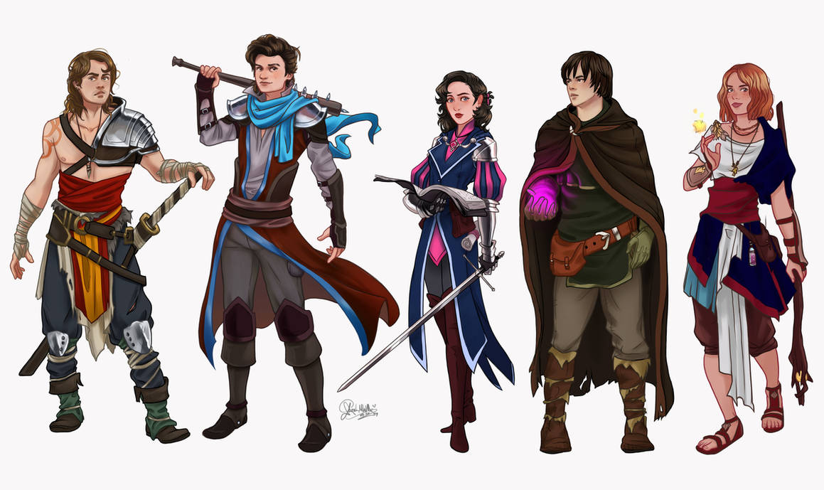 Stranger Things Dnd Teens by SarahMillerCreations on DeviantArt