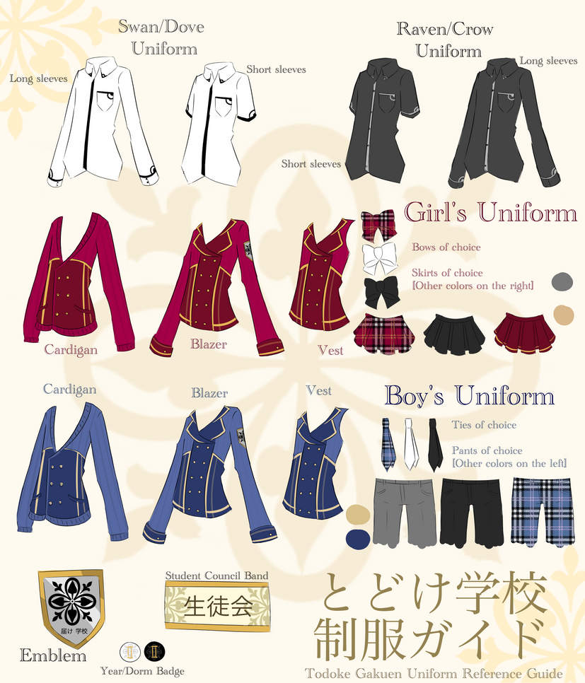 Uniform Guide by Dokeshikado234 on DeviantArt