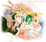 Sailor Senshi Group (outer with Serenity) by SilverSerenity1983