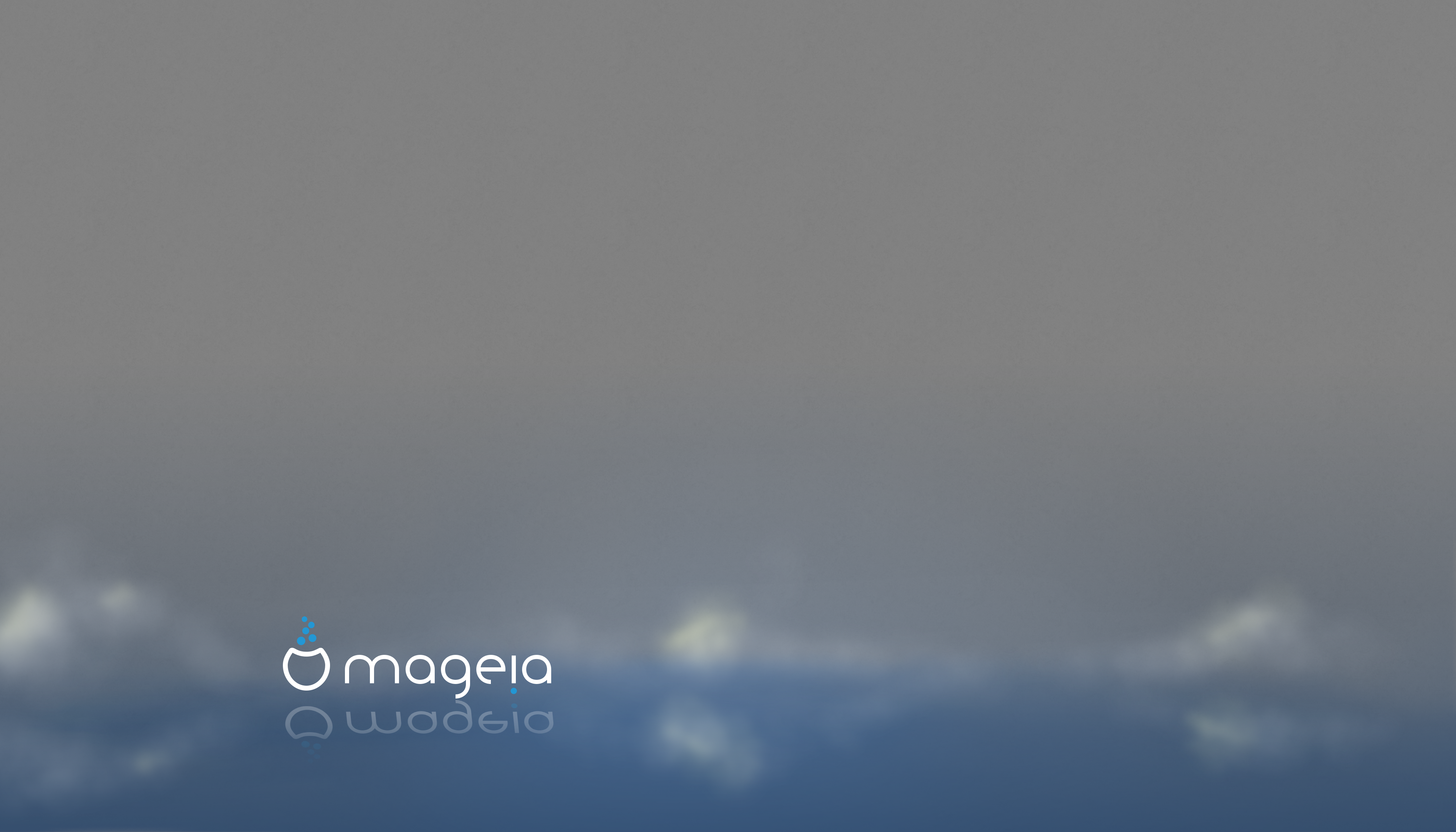 Mageia wallpaper in the clouds