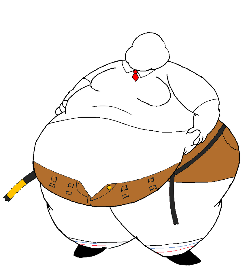 Snapped Body Drawing Full Body - Spongebob Outfit (belt Snapped) by FatocsFatpeople2005 on ...