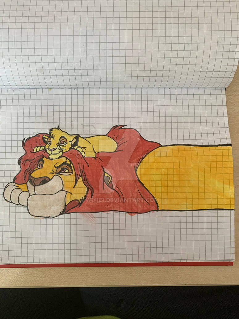 Musafa Simba Drawable Mufasa and Simba by Wixie1 on DeviantArt