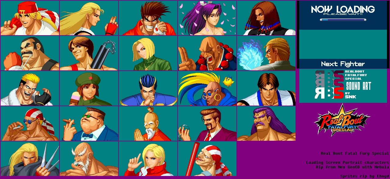 Real Bout Special - Loading Screen Portraits (2) by Ehnyd on DeviantArt