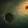 The Planet Koberon and Black Hole