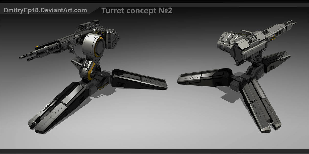 Turret concept #2 by DmitryEp18 on DeviantArt