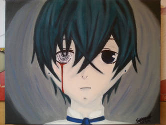 Ciel Phantomhive painting