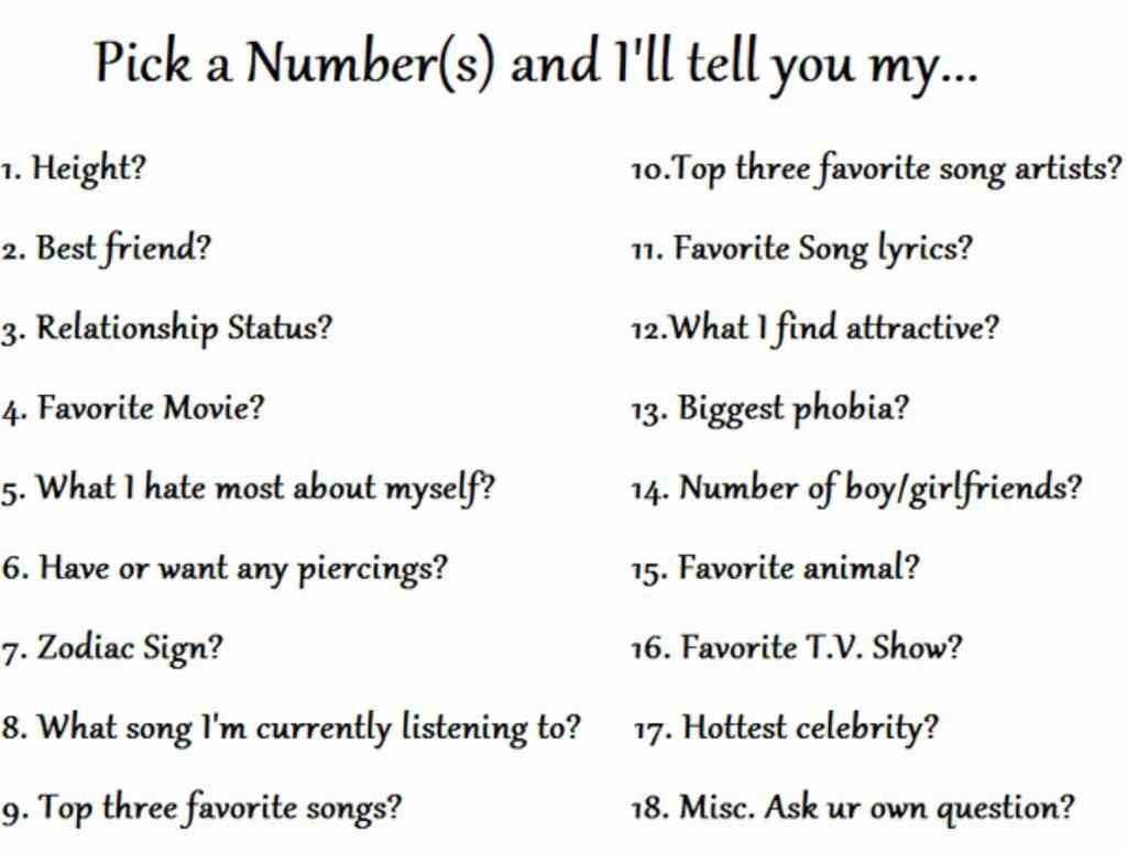 Pick a number!