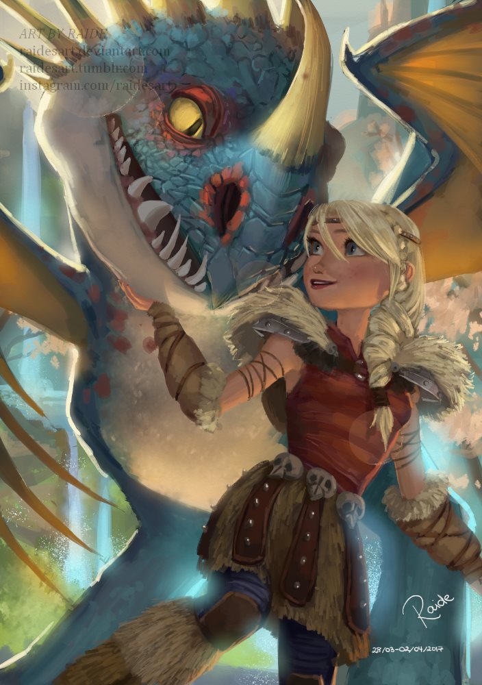Stormfly Deviantart Astrid and Stormfly by RaidesArt on DeviantArt