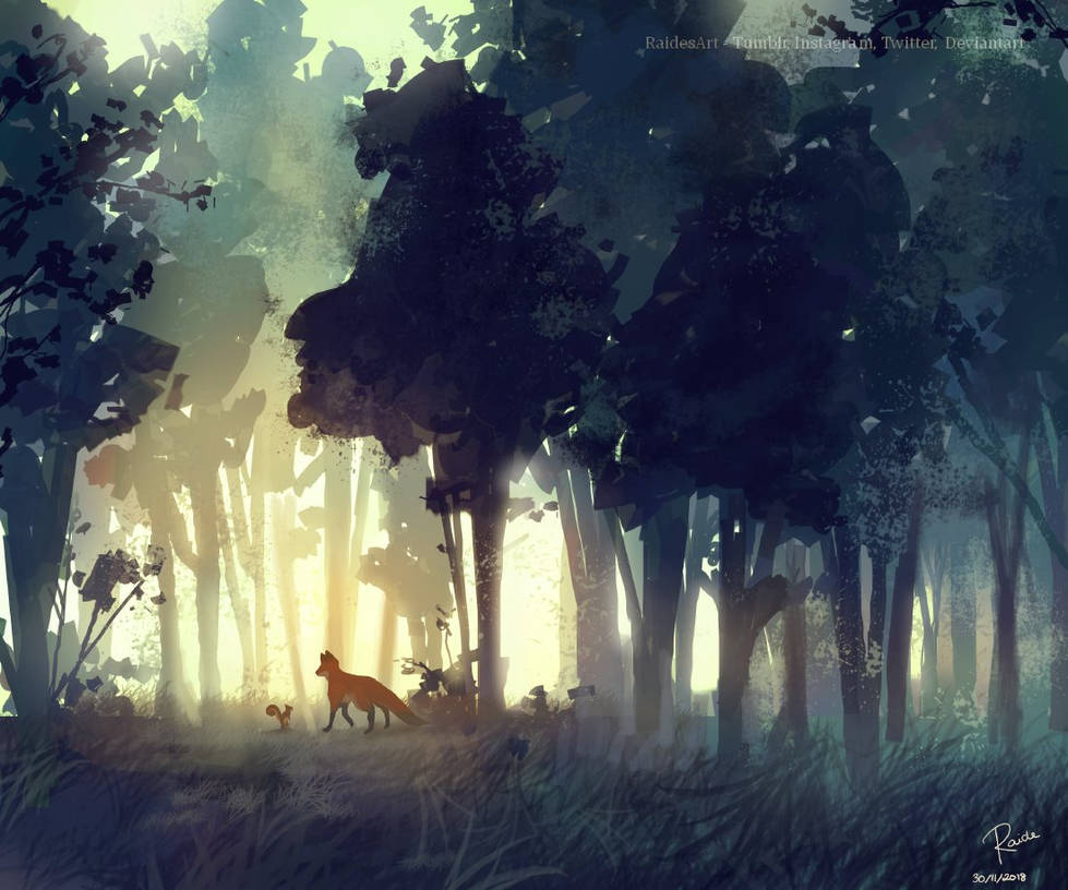 Forest clearing. Автор: raidesart.